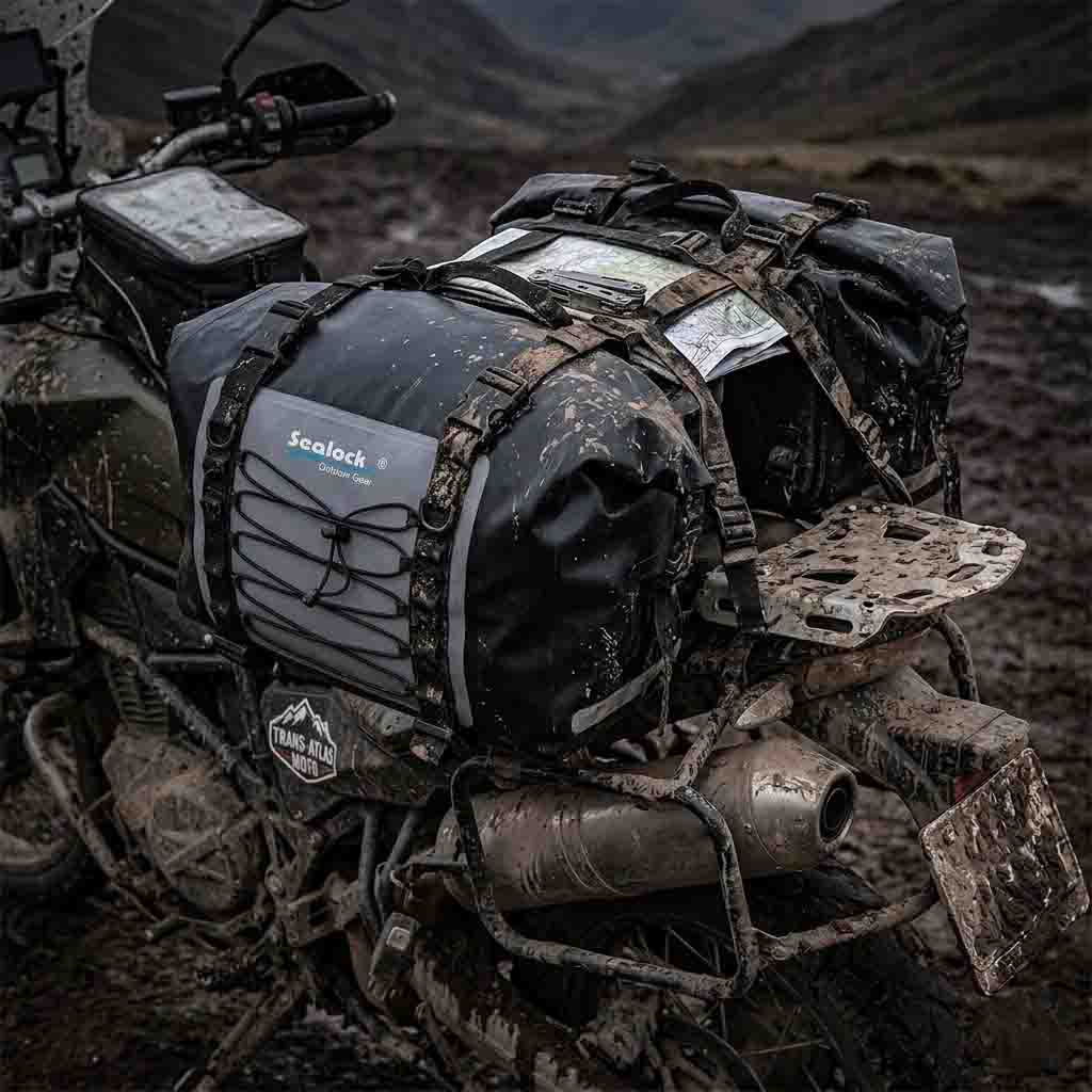 အကောင်းဆုံးရေစိုခံ ဆိုင်ကယ်အိတ်- ADV Packing & Strap-Down Physics