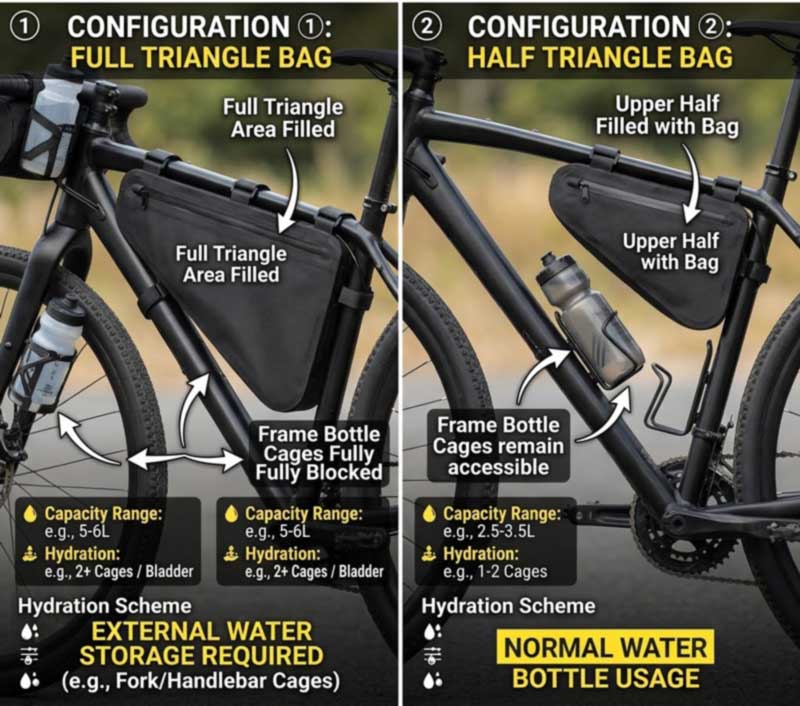 Bikepacking Brands အတွက် Bike Frame Bag ထုတ်လုပ်သူ