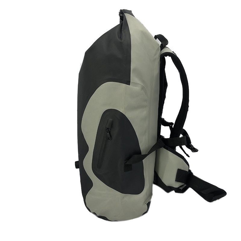 25L ရေစိုခံ Roll Top Dry Backpack သည် Air Valve ပါရှိသည်။