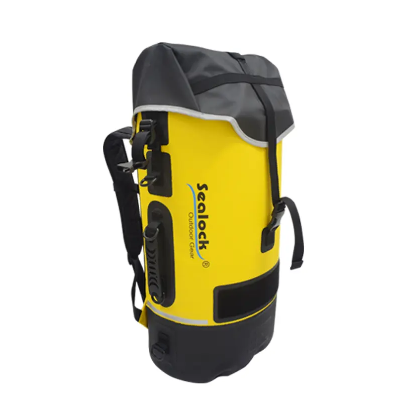 45L / 55L / 65L IPX8 ရေစိုခံ သဘာဝရော်ဘာတံဆိပ်ပါသော ကျောပိုးအိတ်