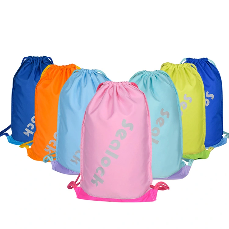 Drawstring Bags 15 လီတာ ရေစိုခံ အတွင်းခန်း နှစ်ထပ် ကြိုးအိတ်