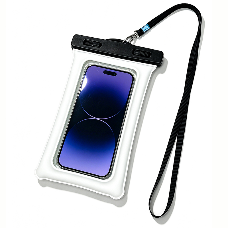 Touch screen waterproof phone pouch window
