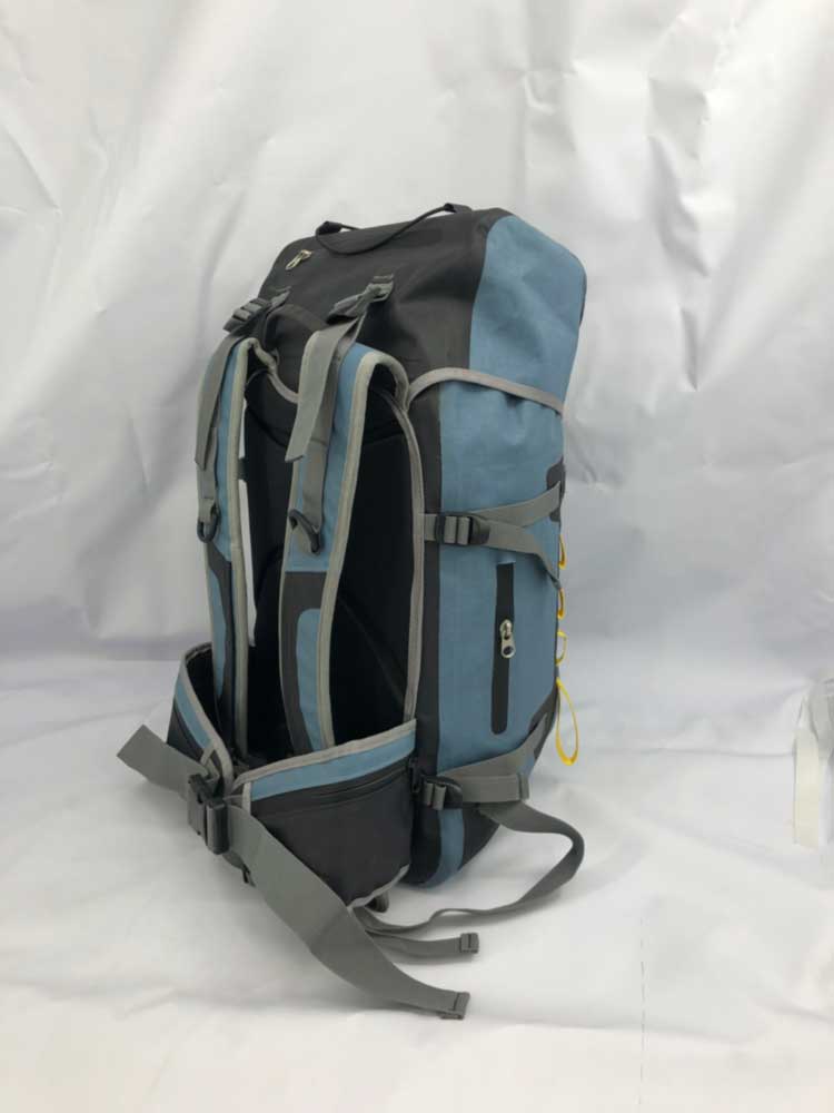 padded hip belt with zip pocket on hiking backpack