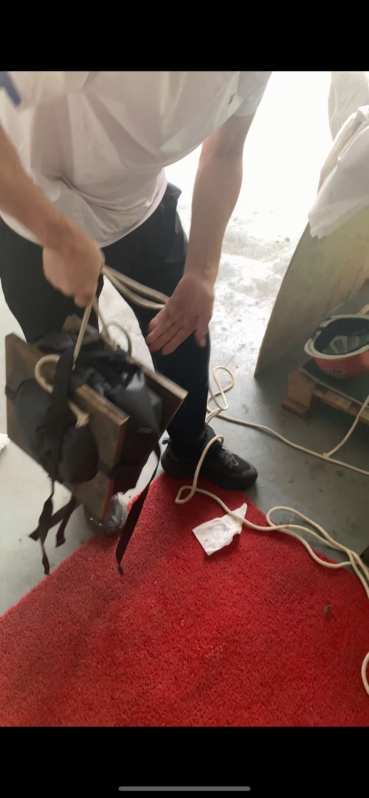 Hydrostatic pressure testing for HF welded waterproof bags Hydrostatic pressure testing for HF welded waterproof bags