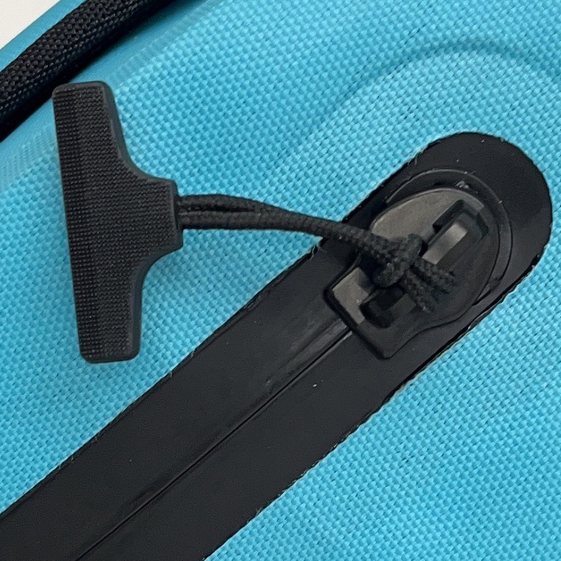 airtight waterproof zipper with T-grip pull on sling bag