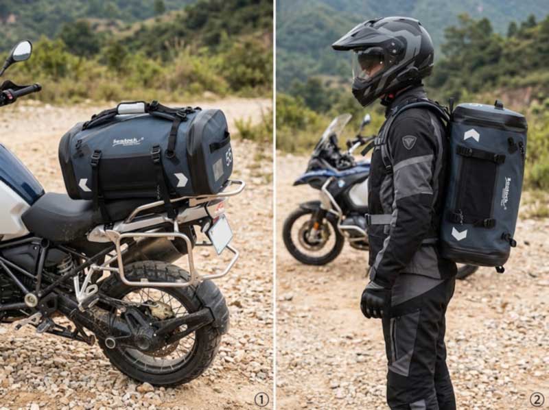မော်တော်ဆိုင်ကယ် Duffel Bag - စက်ဘီးပေါ်တွင် Travel Duffels အဘယ်ကြောင့်ပျက်ကွက်ပြီး Ride-proof တစ်ခုလိုအပ်သည်